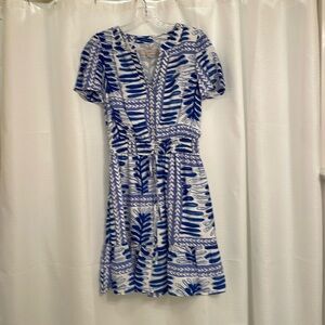BNWT Loft petite smocked tie waist dress.